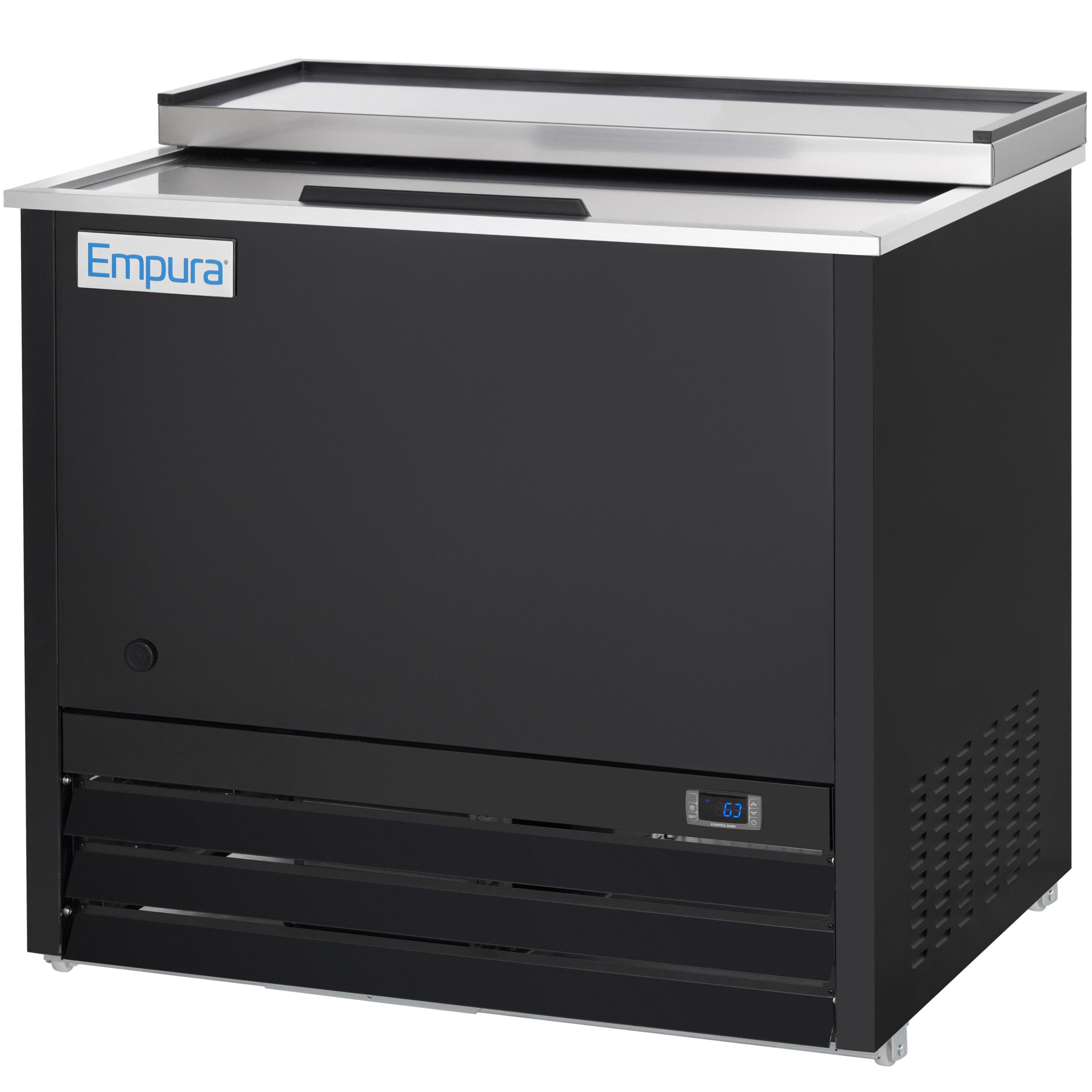 37" Black Powder Coated Stainless Steel Glass Froster - 115V