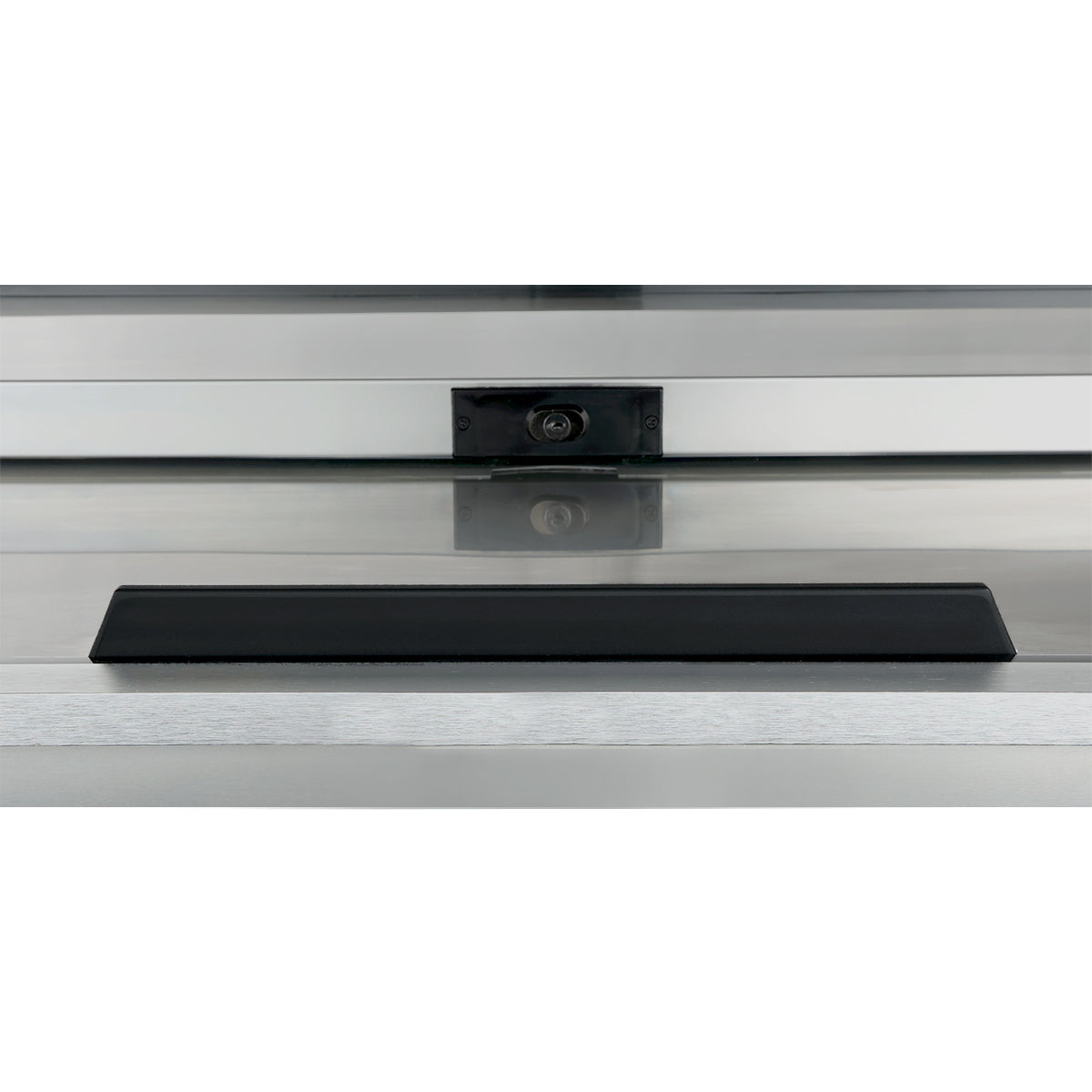37" Powder Coated Black Stainless Steel Commercial Horizontal Bottle Cooler