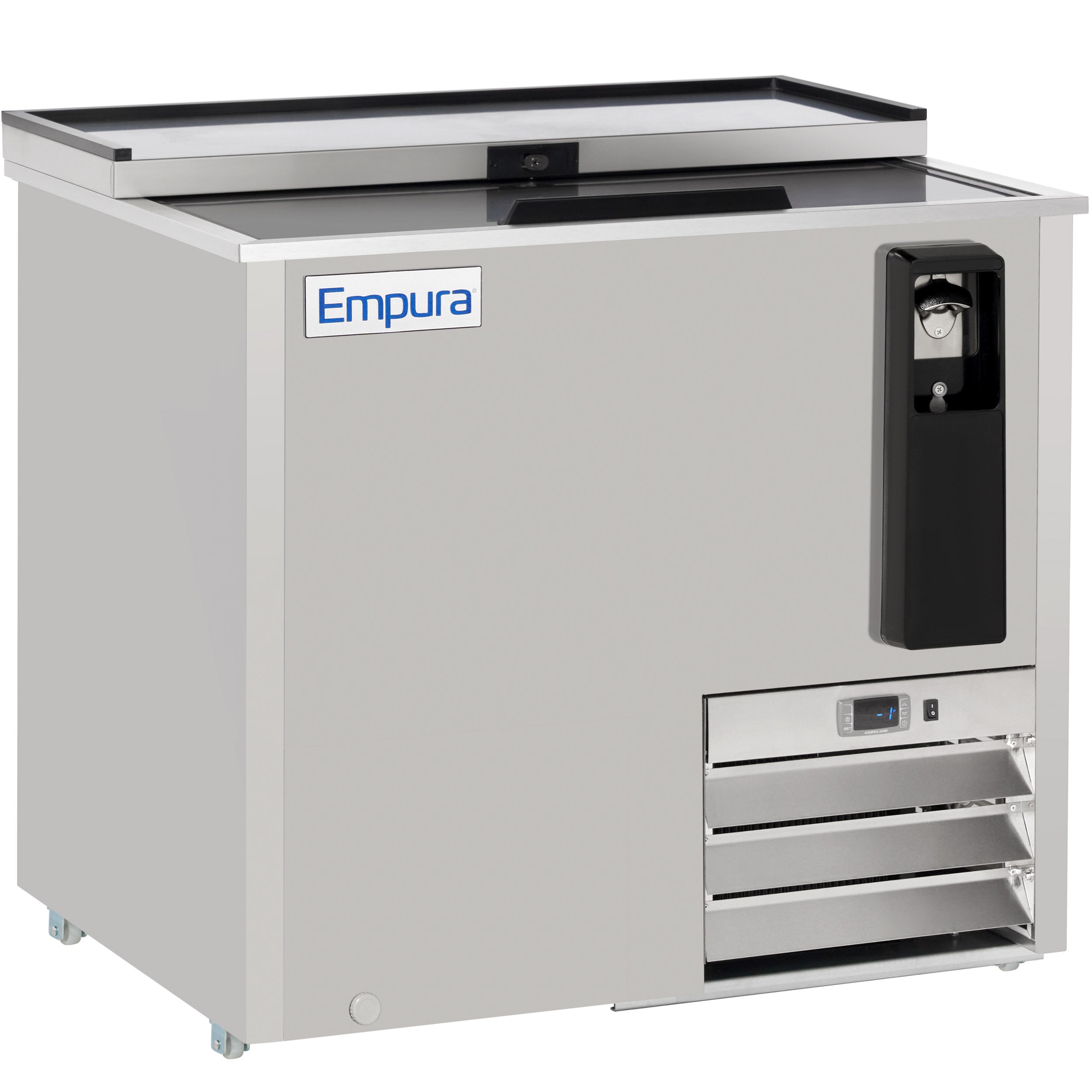 37" Stainless Steel Commercial Horizontal Bottle Cooler