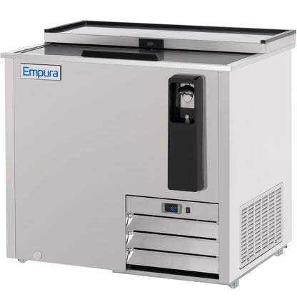 37" Stainless Steel Commercial Horizontal Bottle Cooler