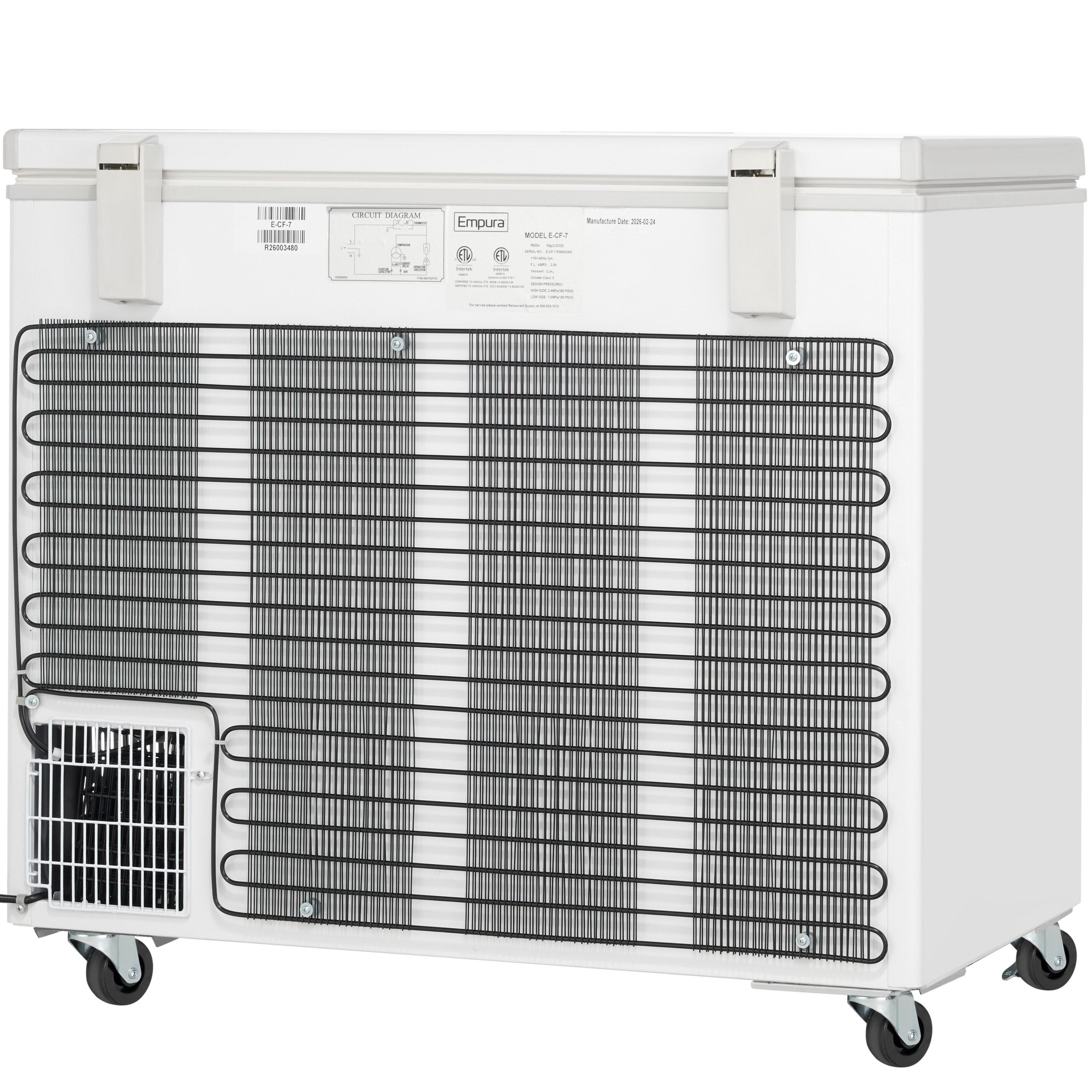 38" Commercial Chest Freezer - 7.1 cu. ft. Capacity