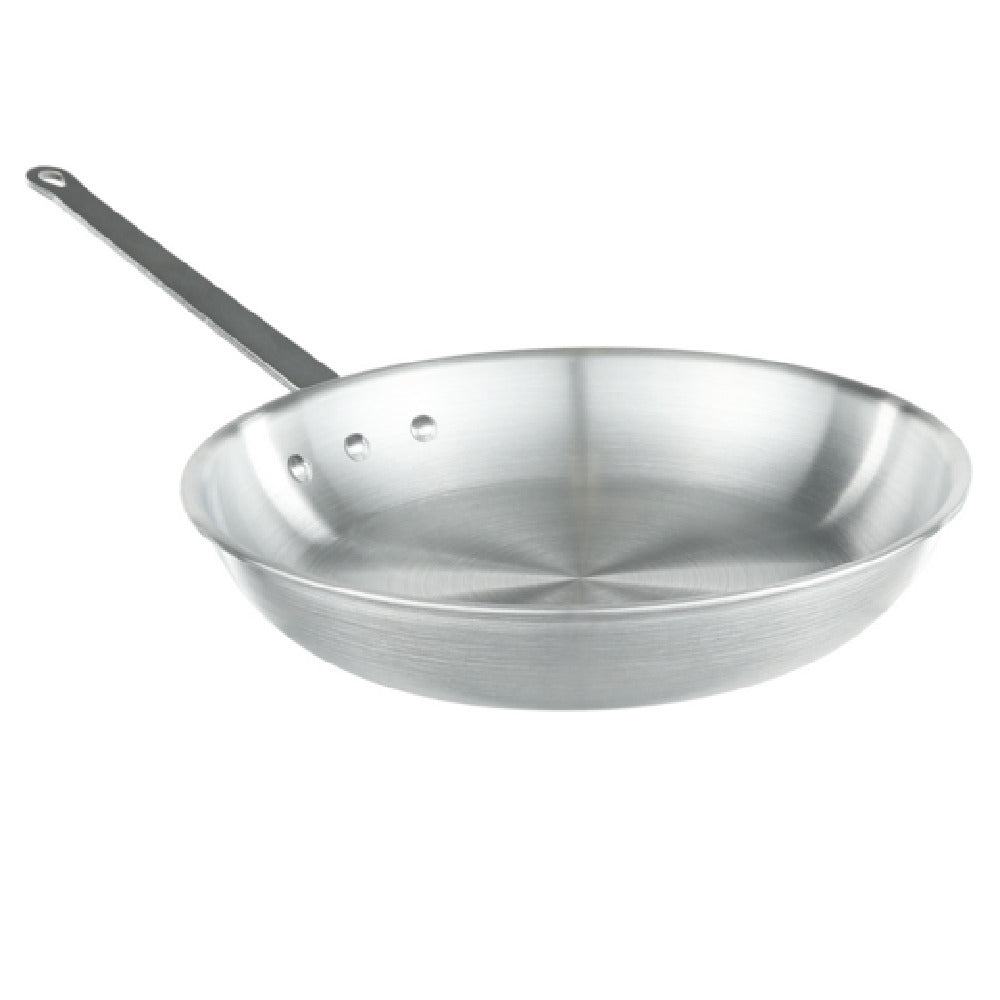 14" Natural Finish Aluminum Fry Pan, NSF
