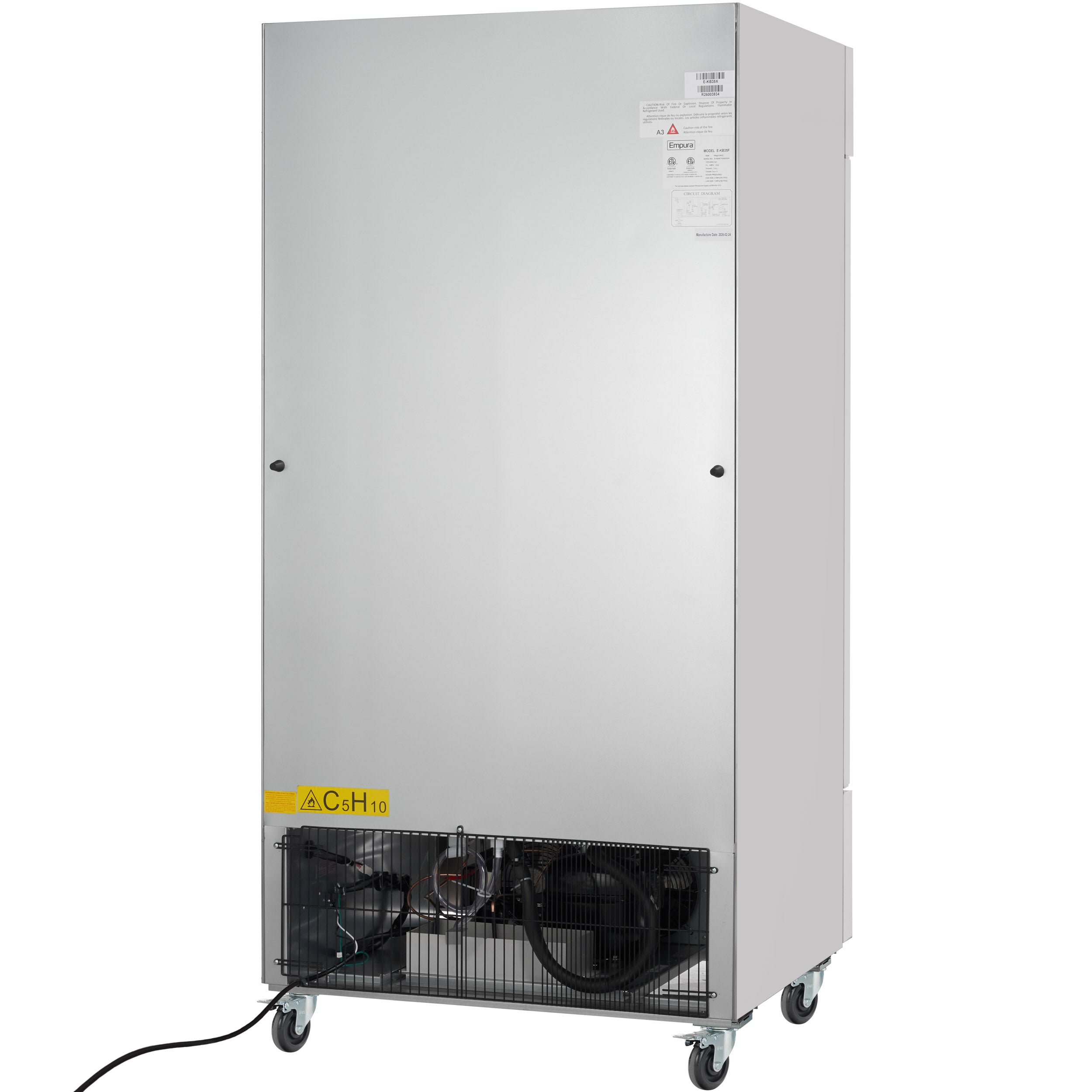 40" Commercial 2 Door Reach-In Refrigerator