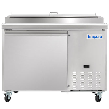 47" 1 Door Commercial Refrigerated Stainless Steel Pizza Prep Table