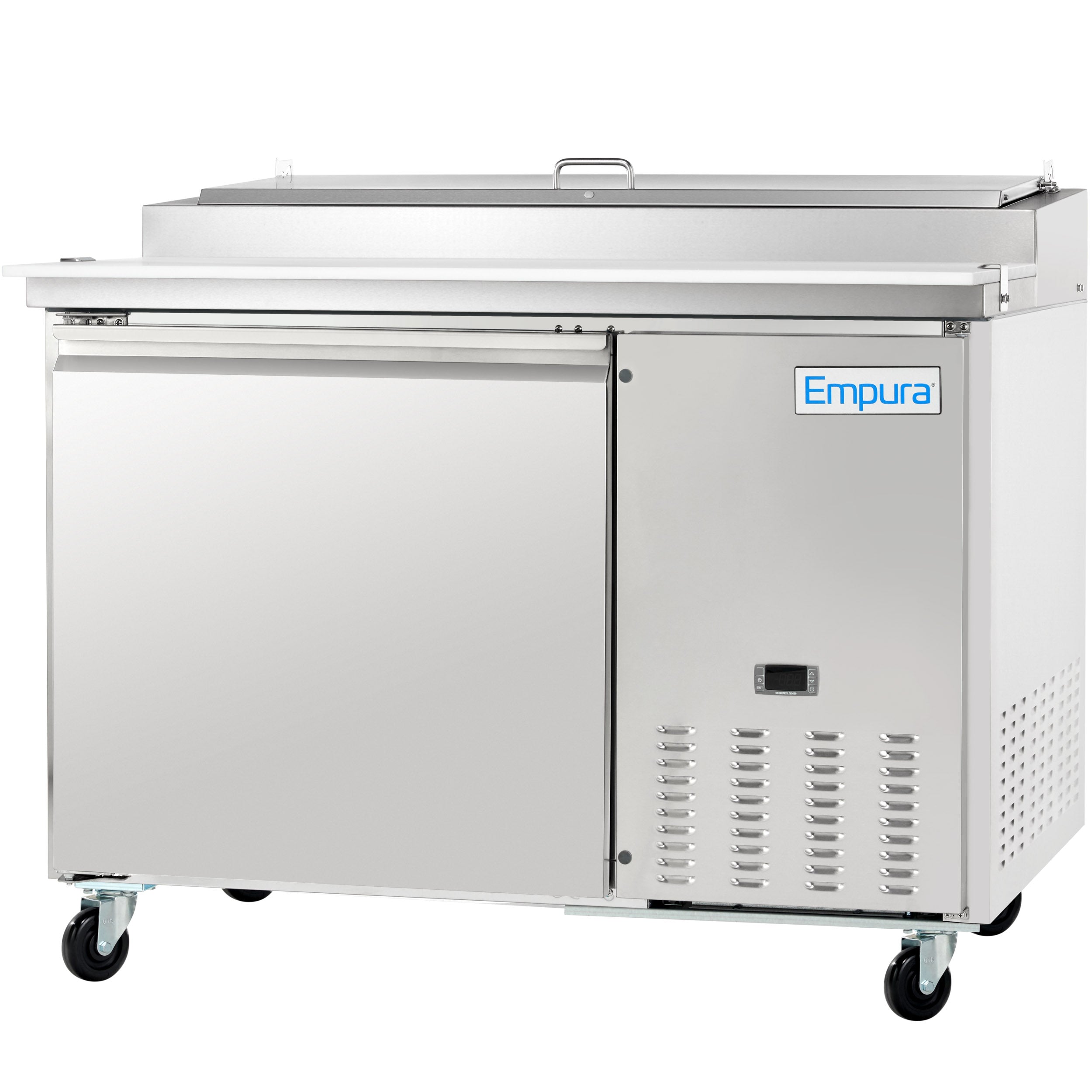 47" 1 Door Commercial Refrigerated Stainless Steel Pizza Prep Table