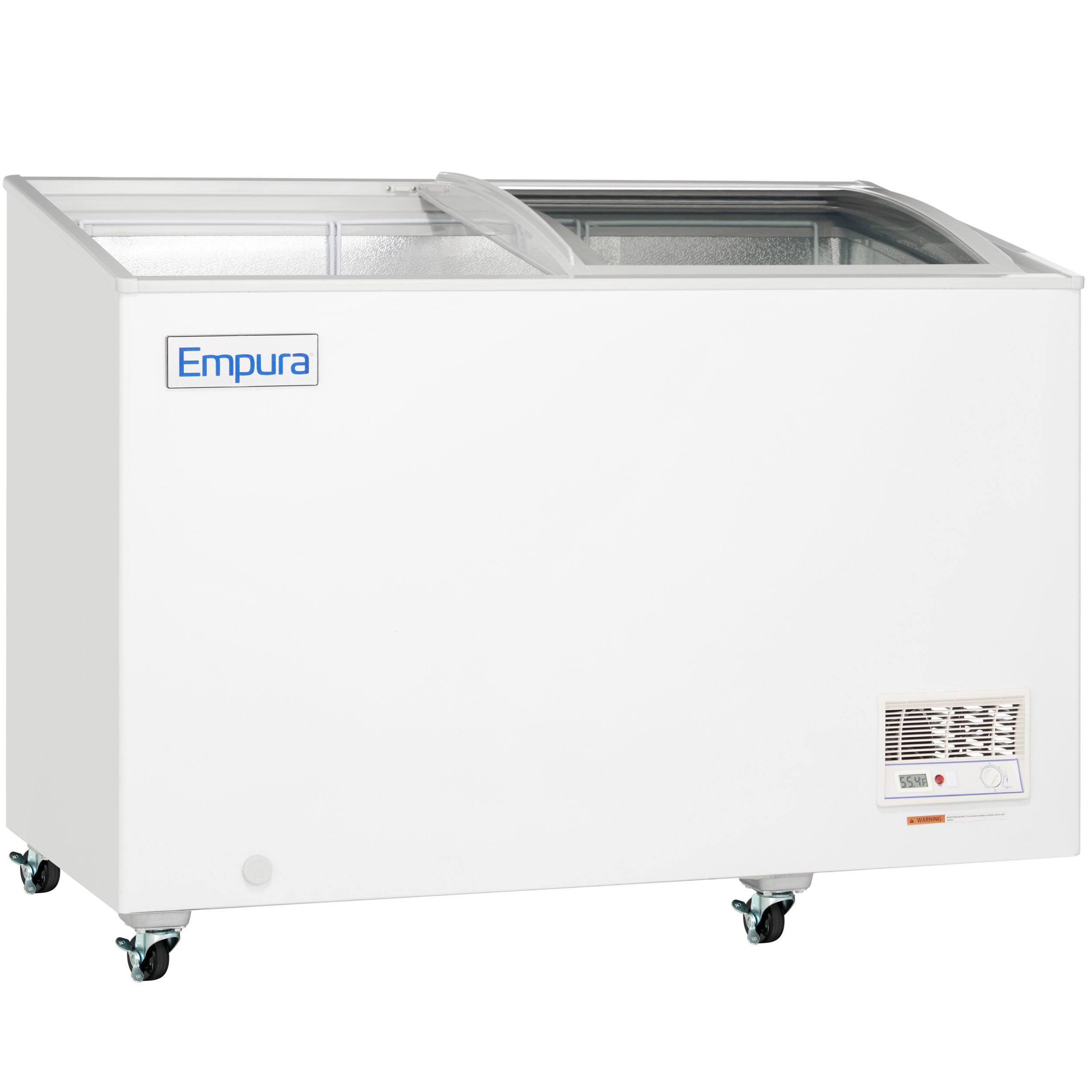 47" Commercial Curved Top Display Freezer - 9.7 cu. ft. Capacity