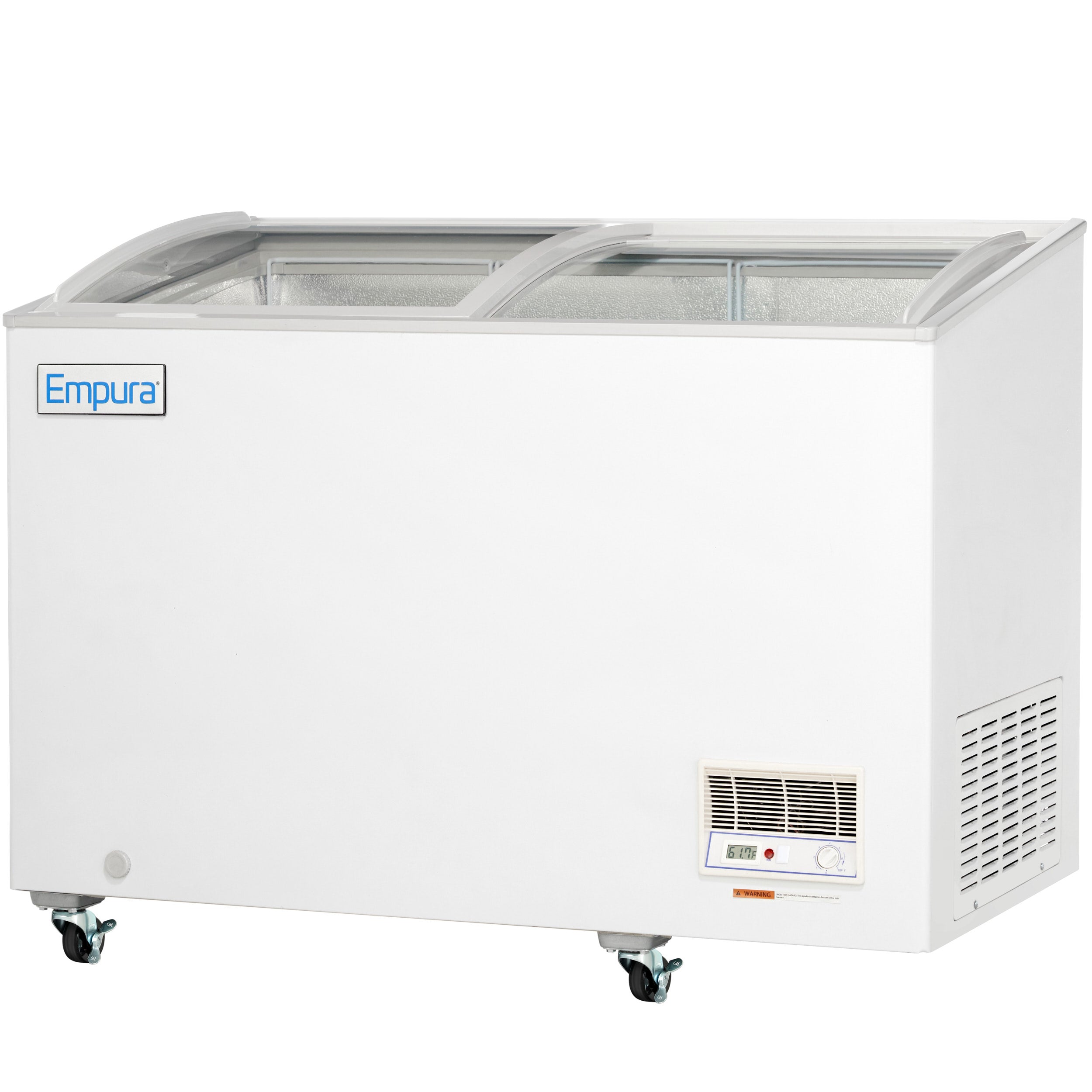 47" Commercial Curved Top Display Freezer - 9.7 cu. ft. Capacity