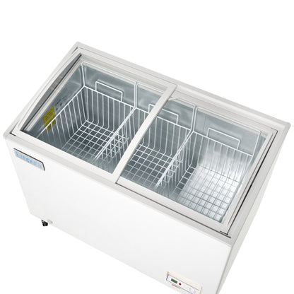 47" Commercial Curved Top Display Freezer - 9.7 cu. ft. Capacity