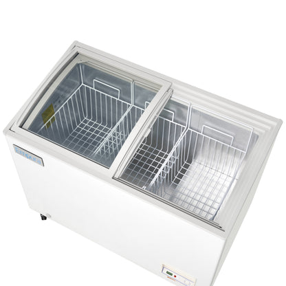 47" Commercial Curved Top Display Freezer - 9.7 cu. ft. Capacity