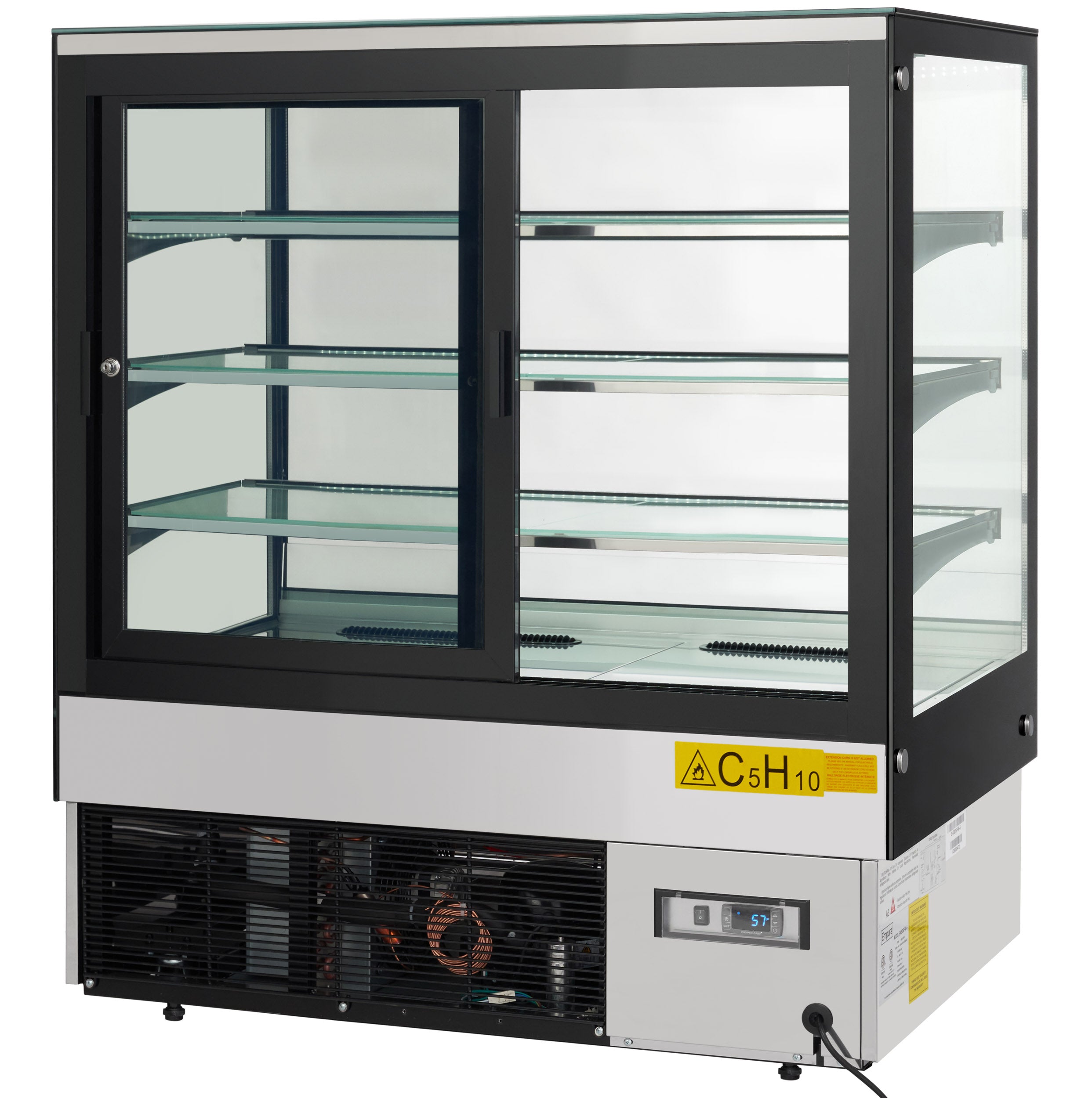 47" Stainless Steel Refrigerated Commercial Bakery Display Case