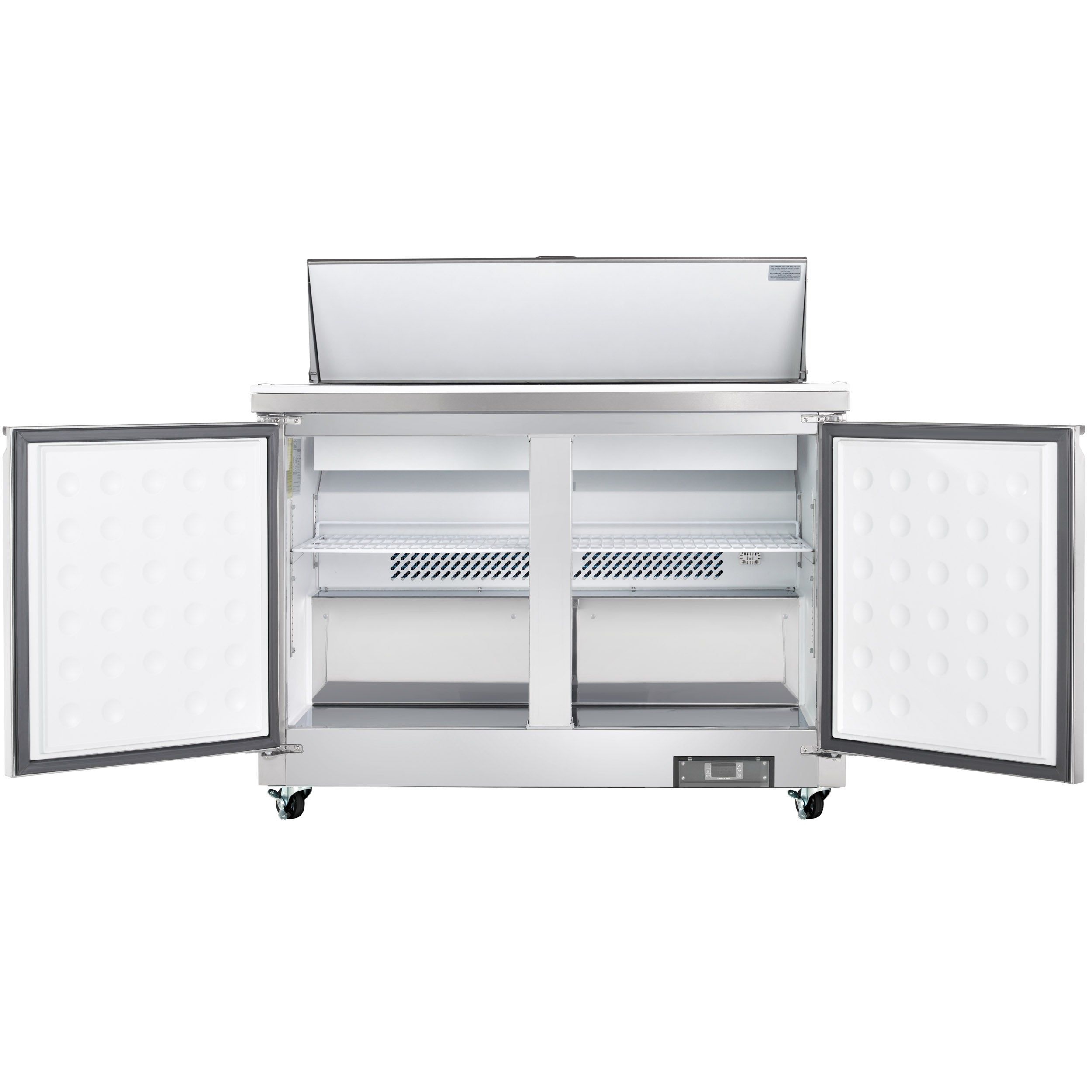 48" 2 Door Commercial Refrigerated Sandwich and Salad Prep Table