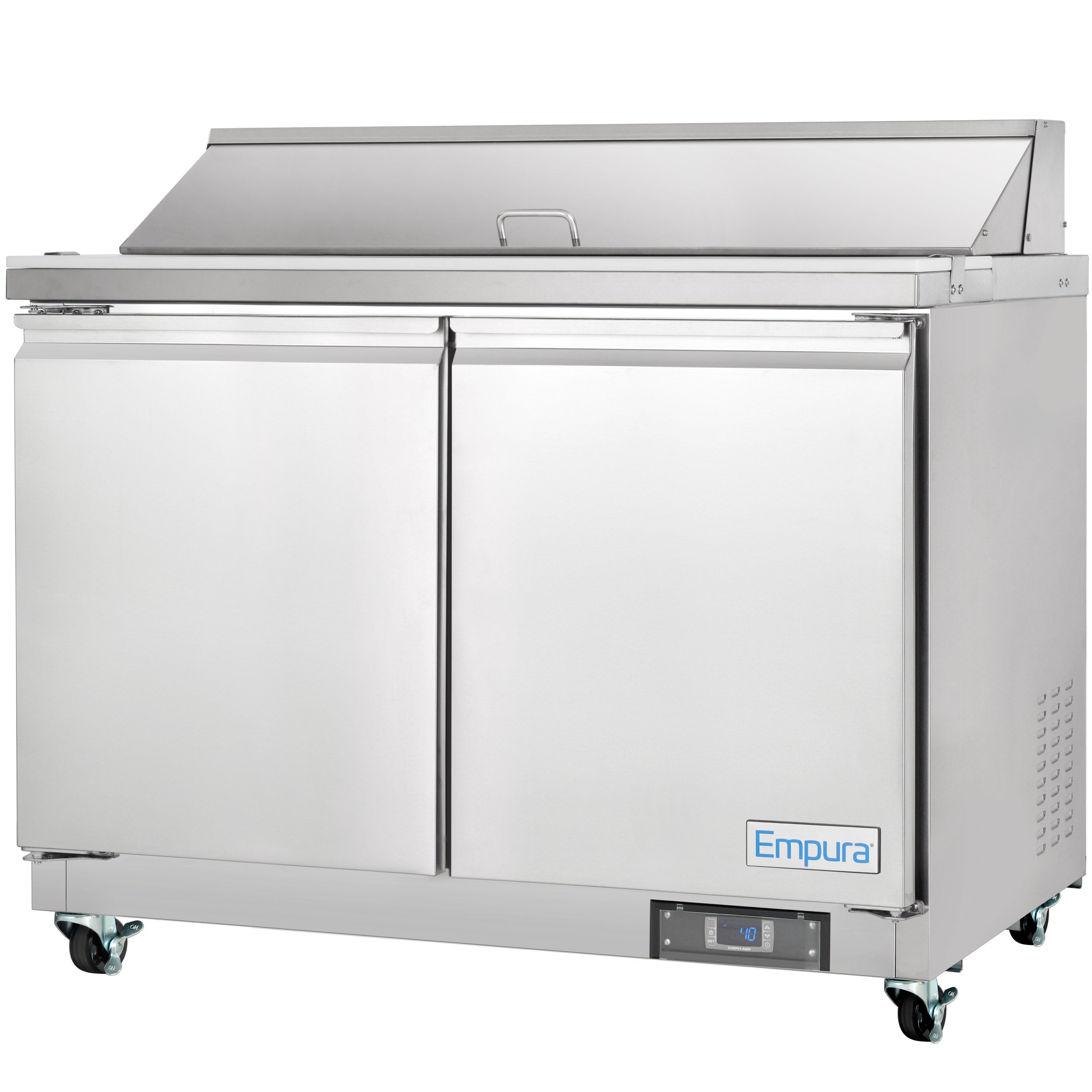 48" 2 Door Commercial Refrigerated Sandwich and Salad Prep Table
