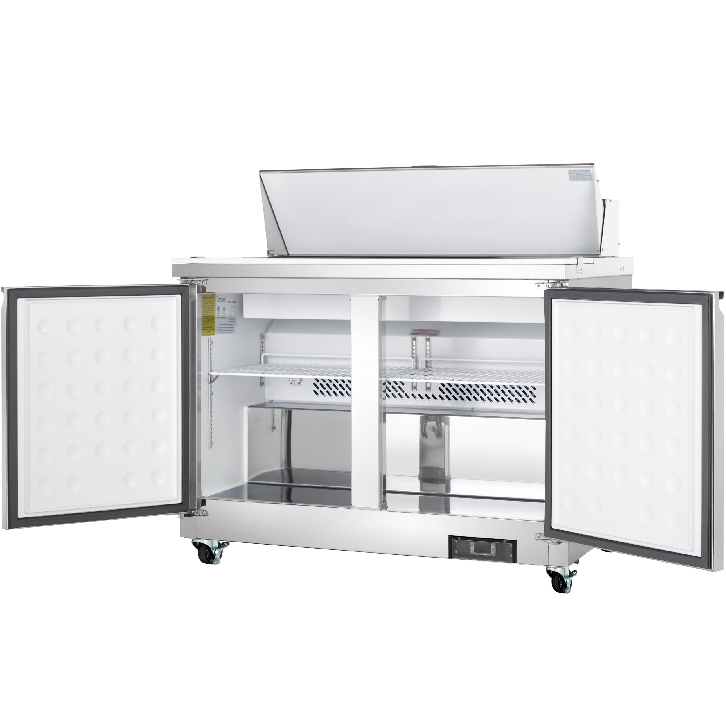 48" 2 Door Commercial Refrigerated Sandwich and Salad Prep Table