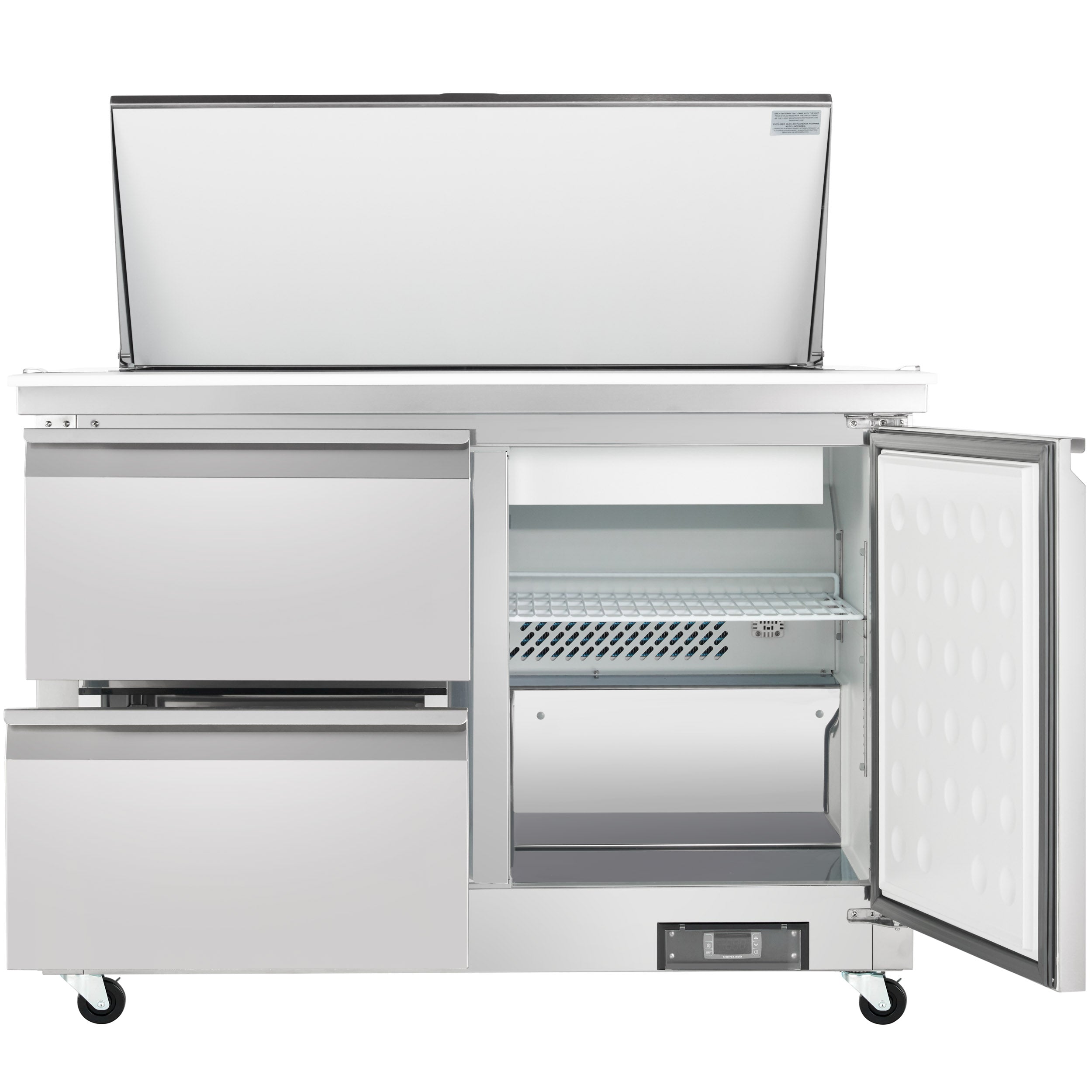 48" 2 Drawer Commercial Mega Top Refrigerated Sandwich and Salad Prep Table