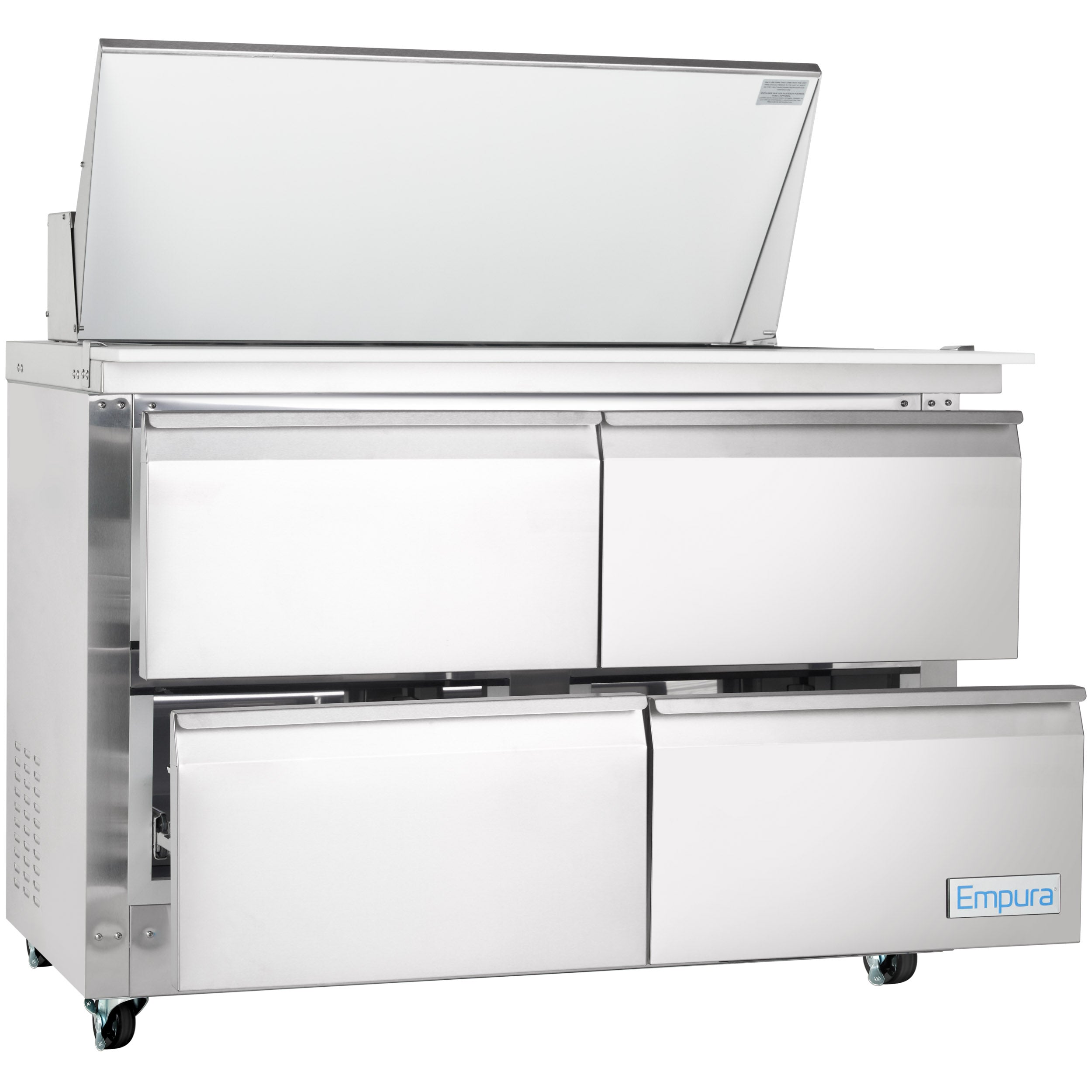 48" 4 Drawer Commercial Mega Top Refrigerated Sandwich and Salad Prep Table