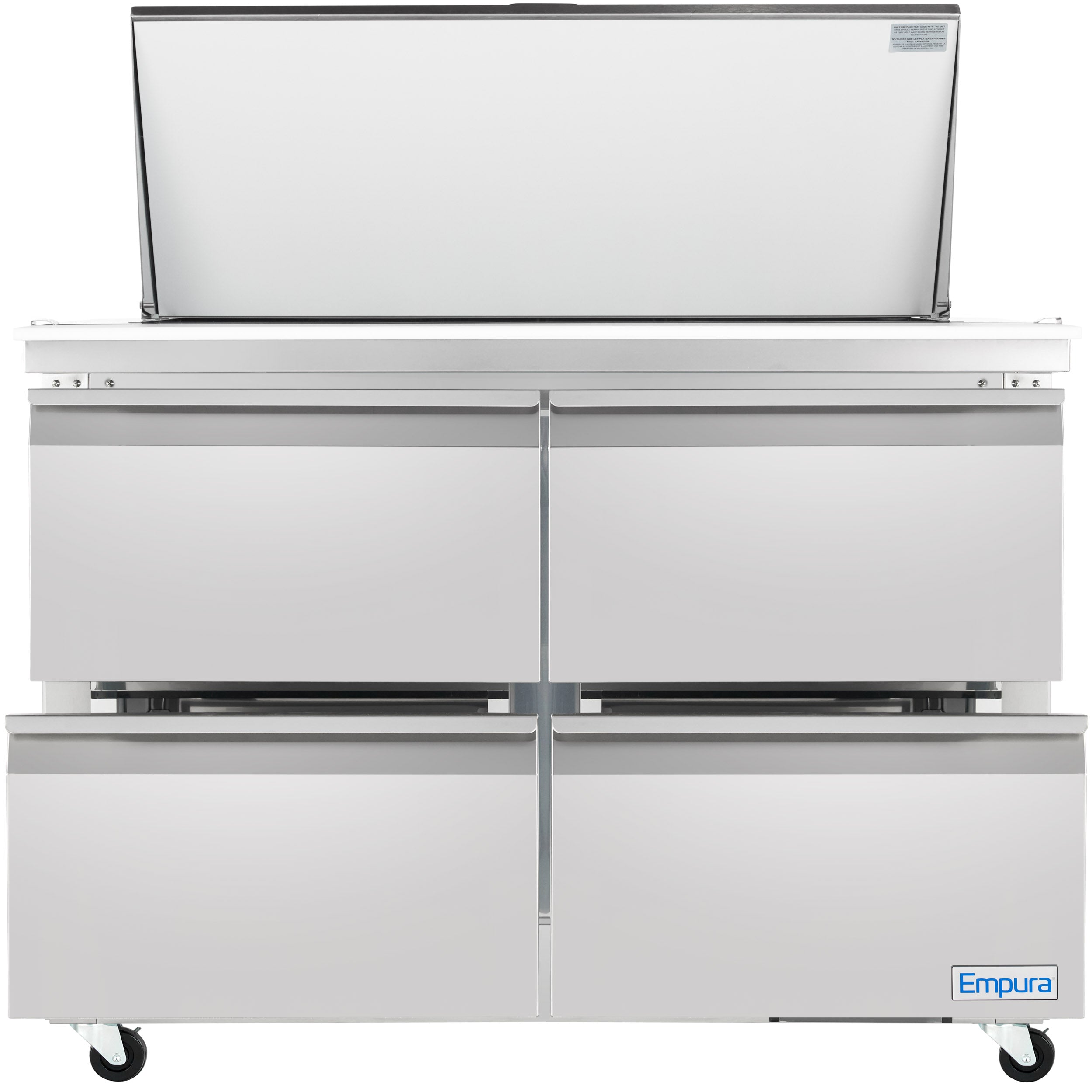 48" 4 Drawer Commercial Mega Top Refrigerated Sandwich and Salad Prep Table