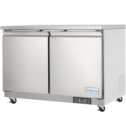 48" Two Door Commercial Undercounter Reach-In Freezer