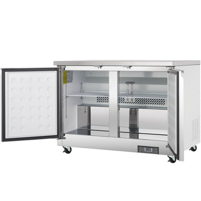 48" Two Door Commercial Undercounter Reach-In Freezer