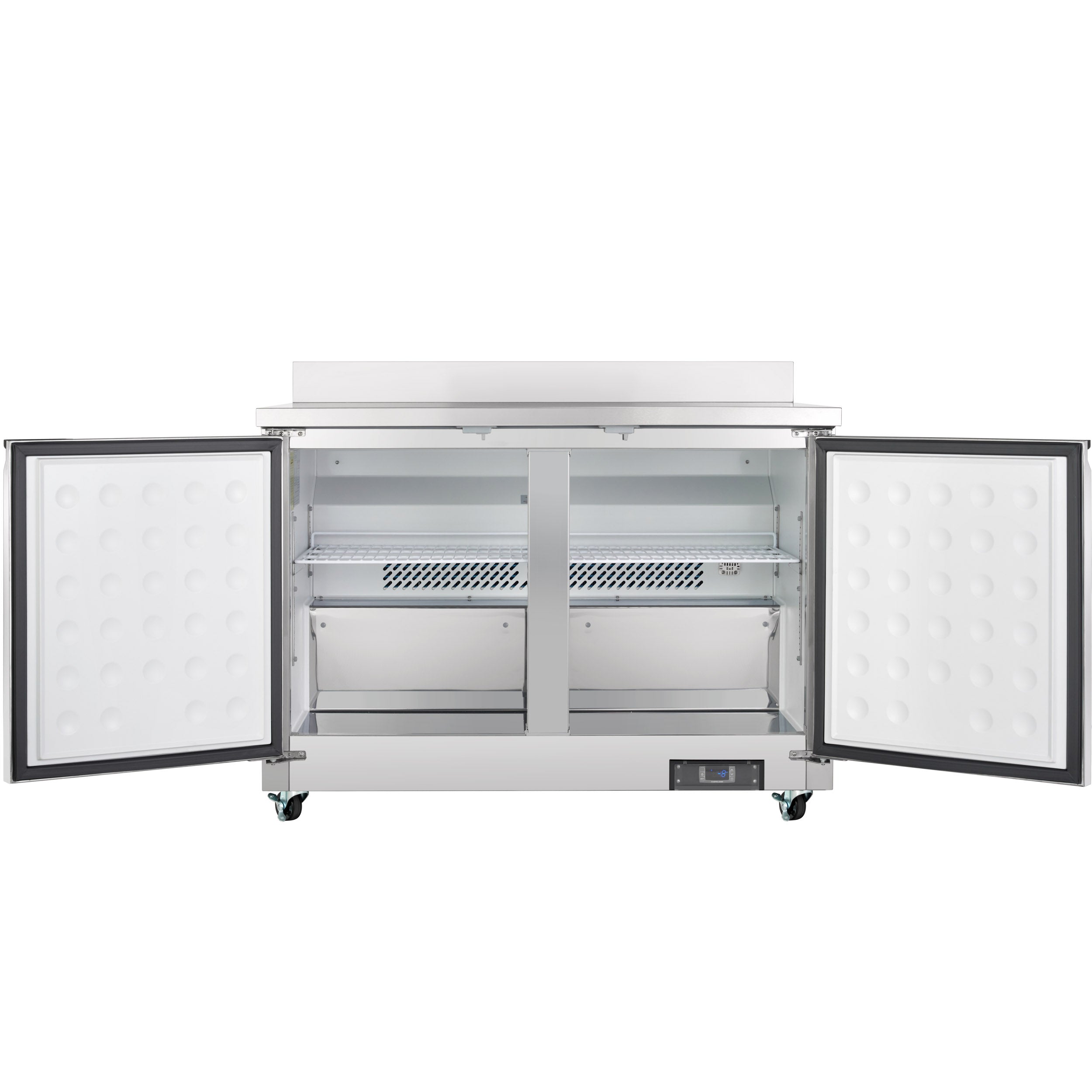 48" Two Door Commercial Work Top Undercounter Freezer