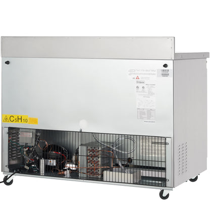 48" Two Door Commercial Work Top Undercounter Freezer