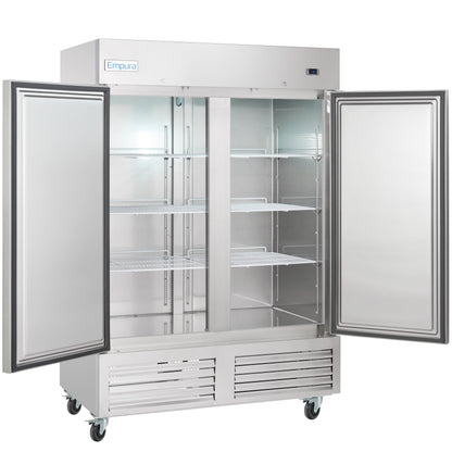 54" Commercial 2 Door Reach-In Refrigerator