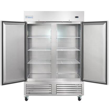 54" Commercial 2 Door Reach-In Refrigerator