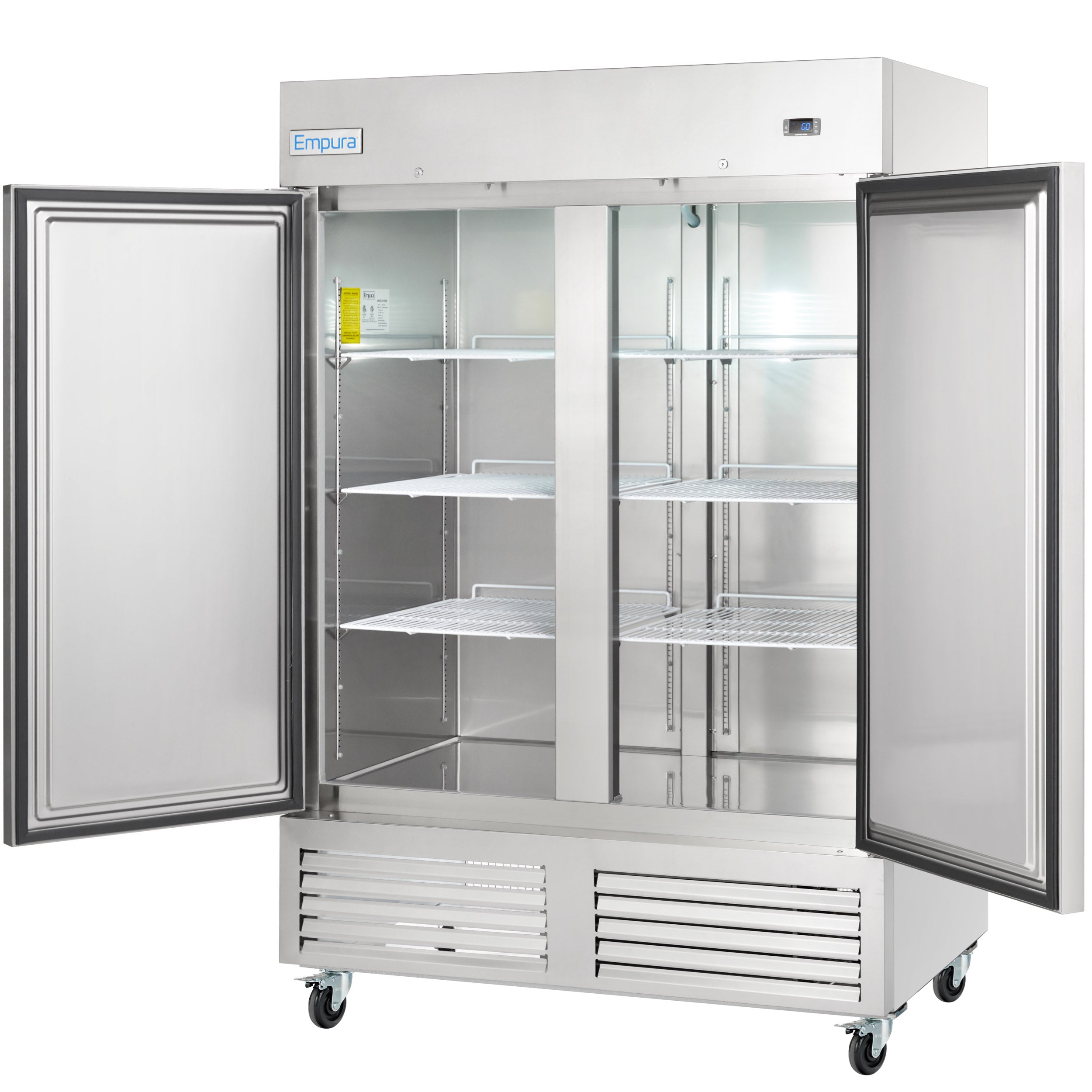 54" Commercial 2 Door Reach-In Refrigerator