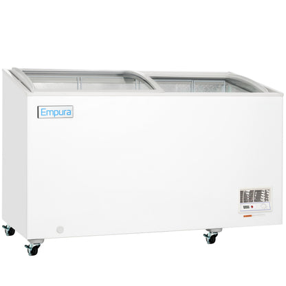 55" Commercial Curved Top Display Freezer - 11.8 cu. ft. Capacity
