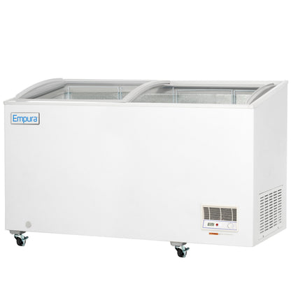 55" Commercial Curved Top Display Freezer - 11.8 cu. ft. Capacity