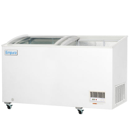55" Commercial Curved Top Display Freezer - 11.8 cu. ft. Capacity