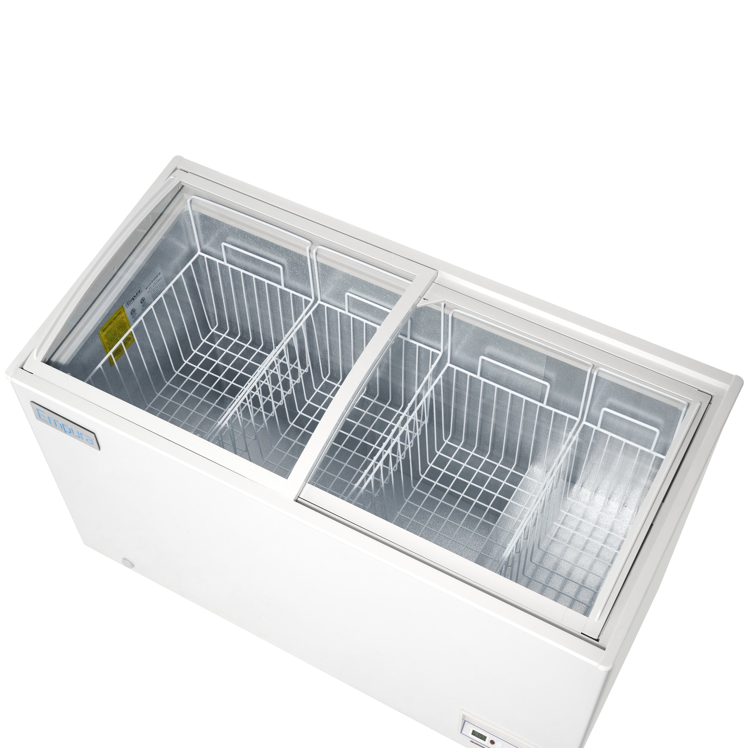 55" Commercial Curved Top Display Freezer - 11.8 cu. ft. Capacity