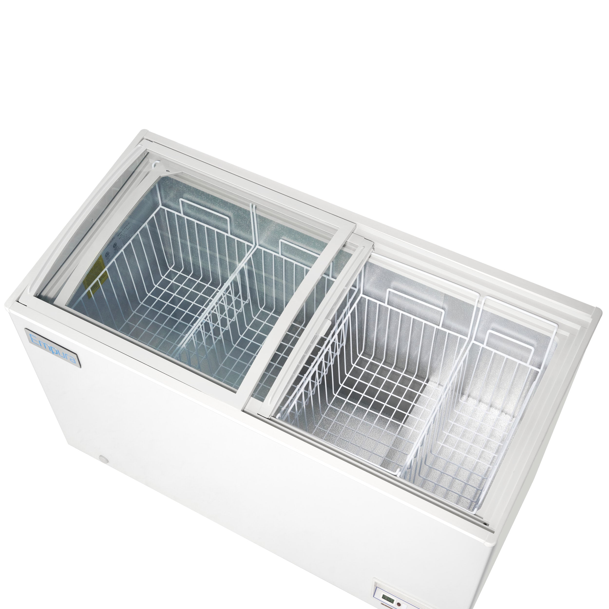 55" Commercial Curved Top Display Freezer - 11.8 cu. ft. Capacity