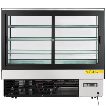 59" Stainless Steel Refrigerated Commercial Bakery Display Case