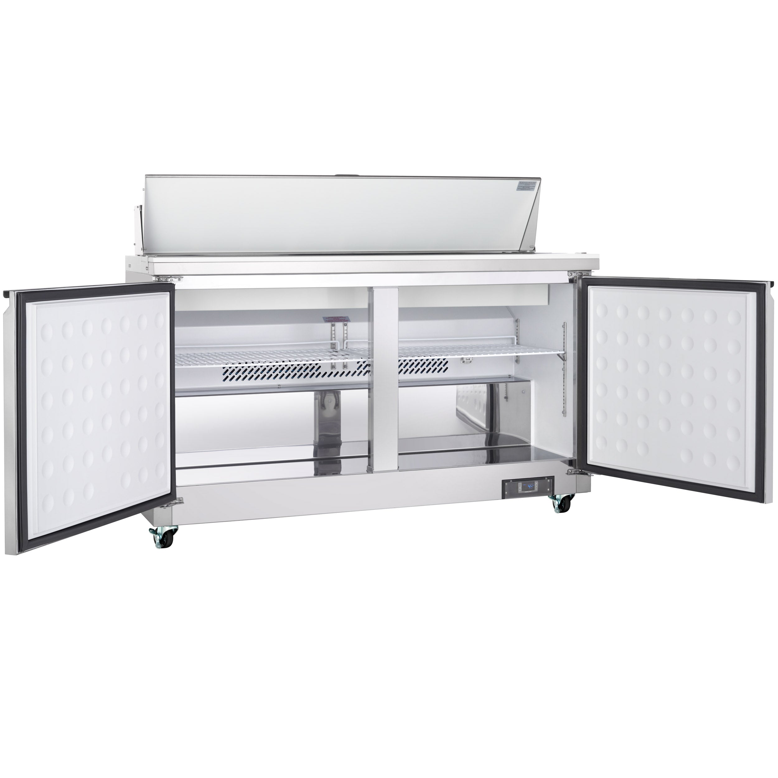 61" 2 Door Commercial Refrigerated Sandwich and Salad Prep Table