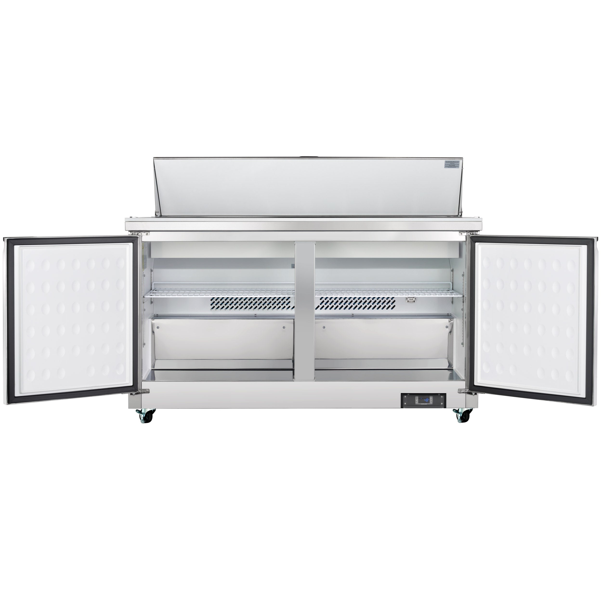 61" 2 Door Commercial Refrigerated Sandwich and Salad Prep Table