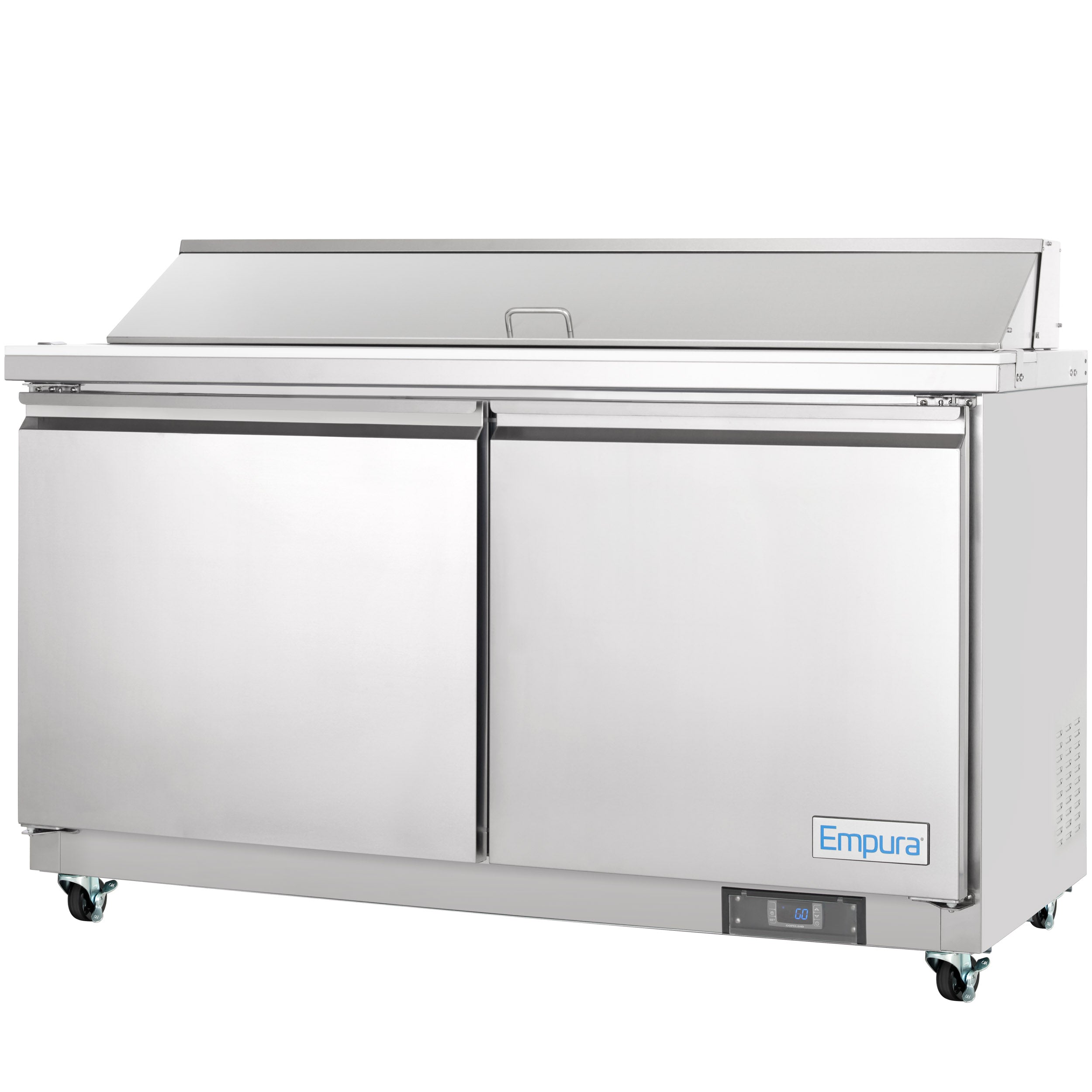 61" 2 Door Commercial Refrigerated Sandwich and Salad Prep Table