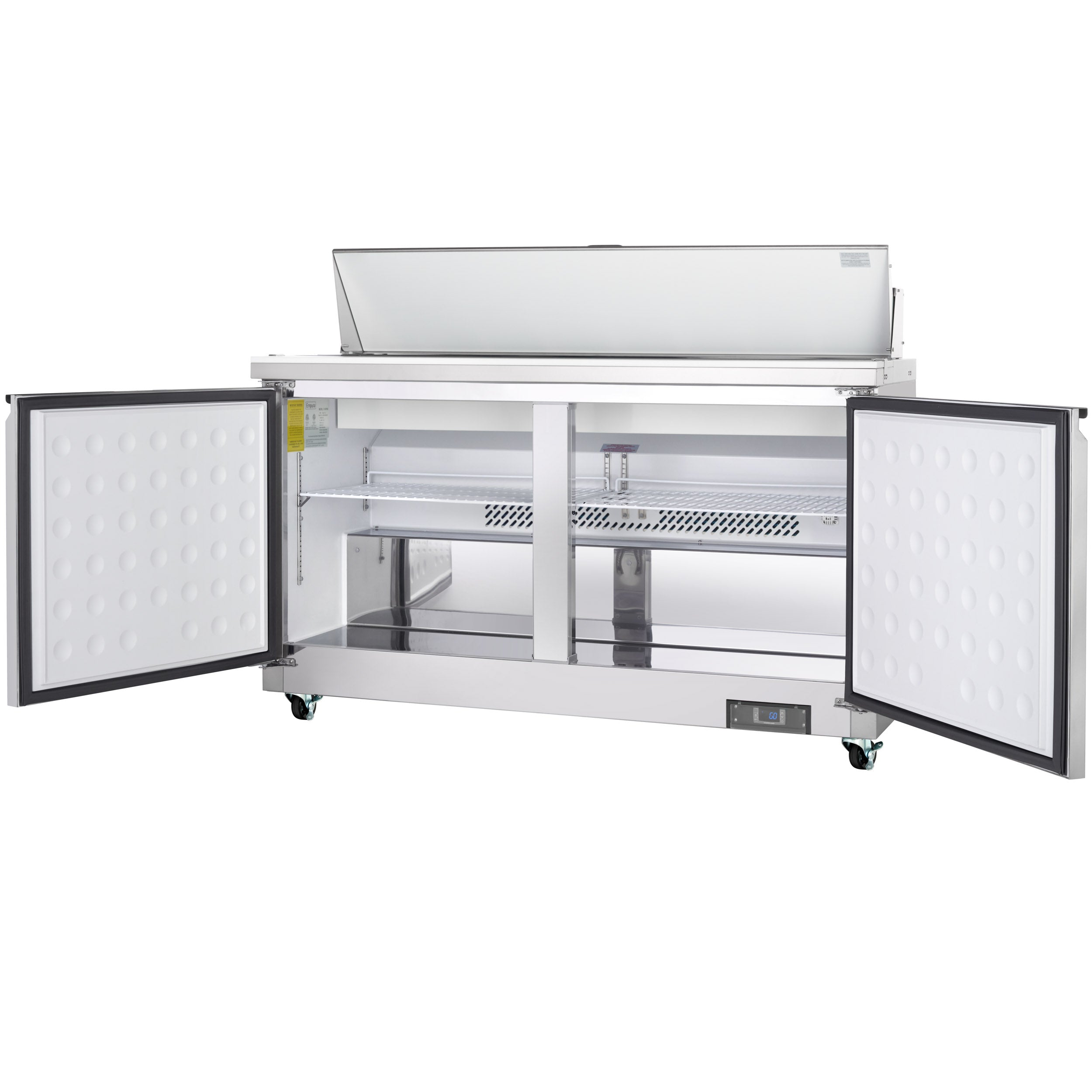 61" 2 Door Commercial Refrigerated Sandwich and Salad Prep Table