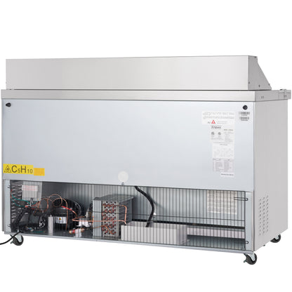 61" 2 Door Commercial Refrigerated Sandwich and Salad Prep Table