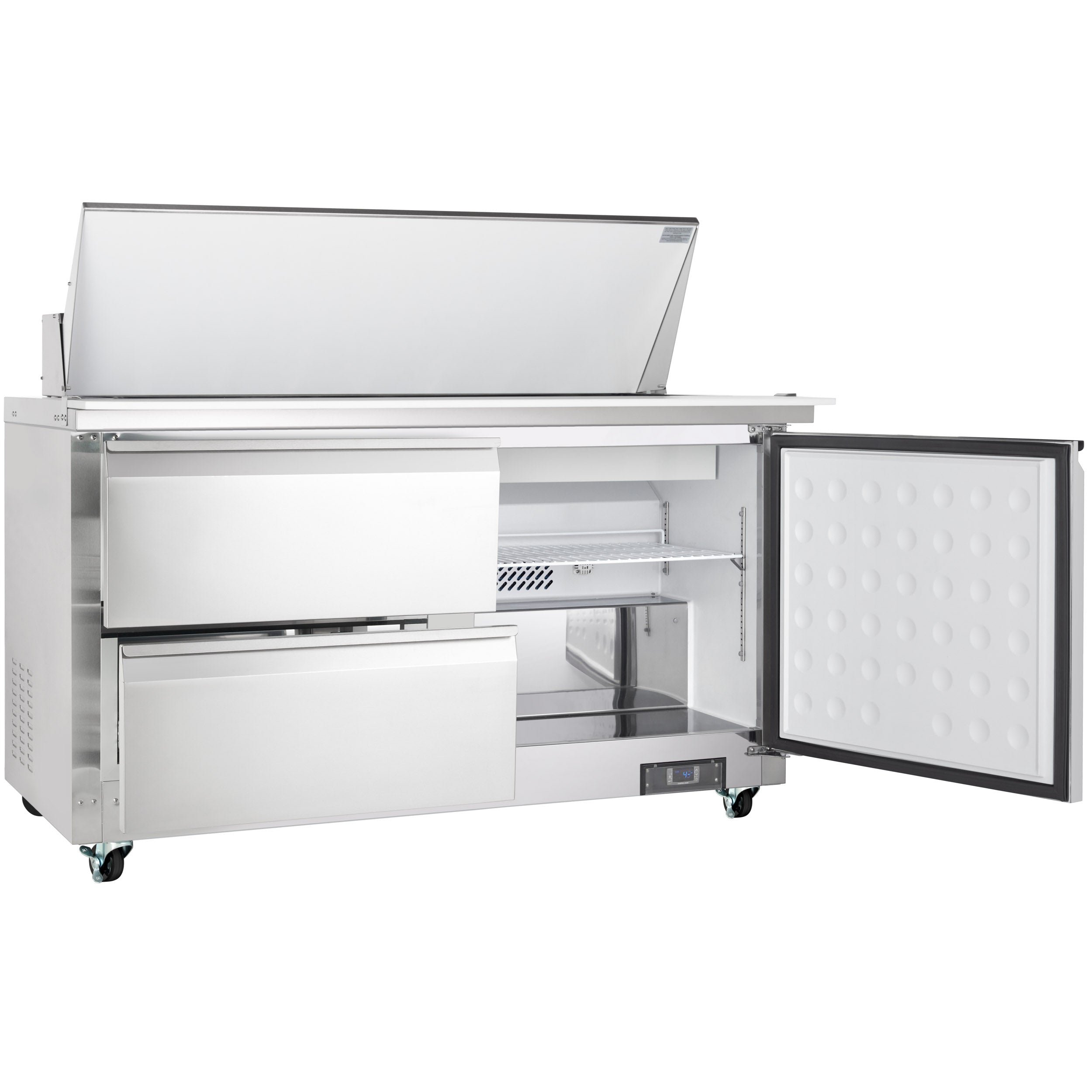 61" 2 Drawer Commercial Mega Top Refrigerated Sandwich and Salad Prep Table