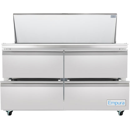 61" 4 Drawer Commercial Mega Top Refrigerated Sandwich and Salad Prep Table