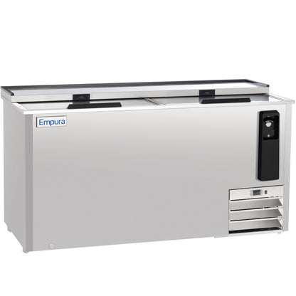 64" Stainless Steel Commercial Horizontal Bottle Cooler