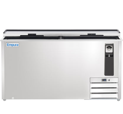 64" Stainless Steel Commercial Horizontal Bottle Cooler