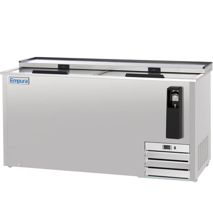 64" Stainless Steel Commercial Horizontal Bottle Cooler