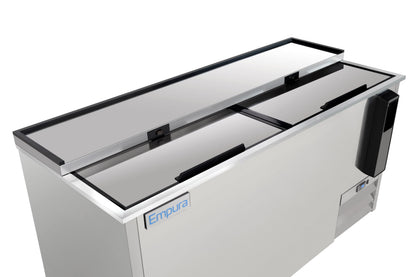 64" Stainless Steel Commercial Horizontal Bottle Cooler