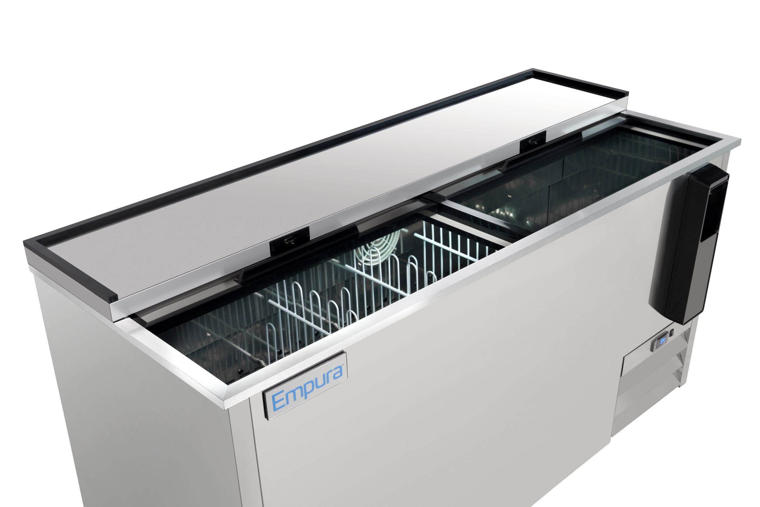 64" Stainless Steel Commercial Horizontal Bottle Cooler