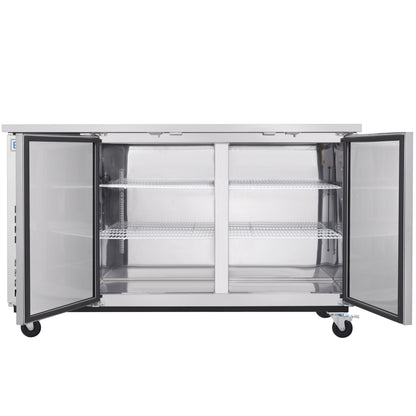69" x 28" Swing Solid Door Stainless Steel Commercial Back Bar Refrigerator