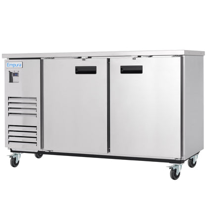 69" x 28" Swing Solid Door Stainless Steel Commercial Back Bar Refrigerator