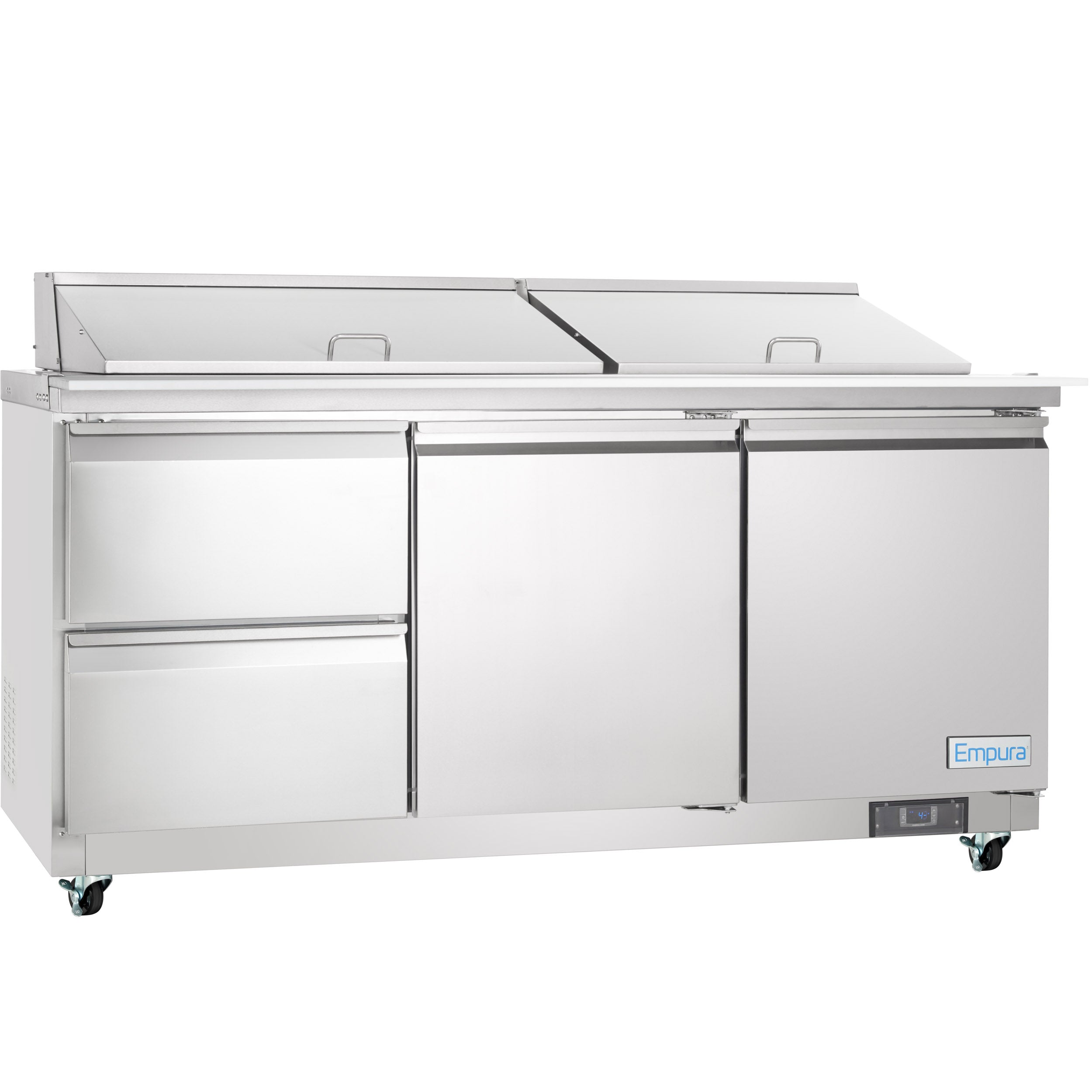72" 2 Drawer Commercial Mega Top Refrigerated Sandwich and Salad Prep Table