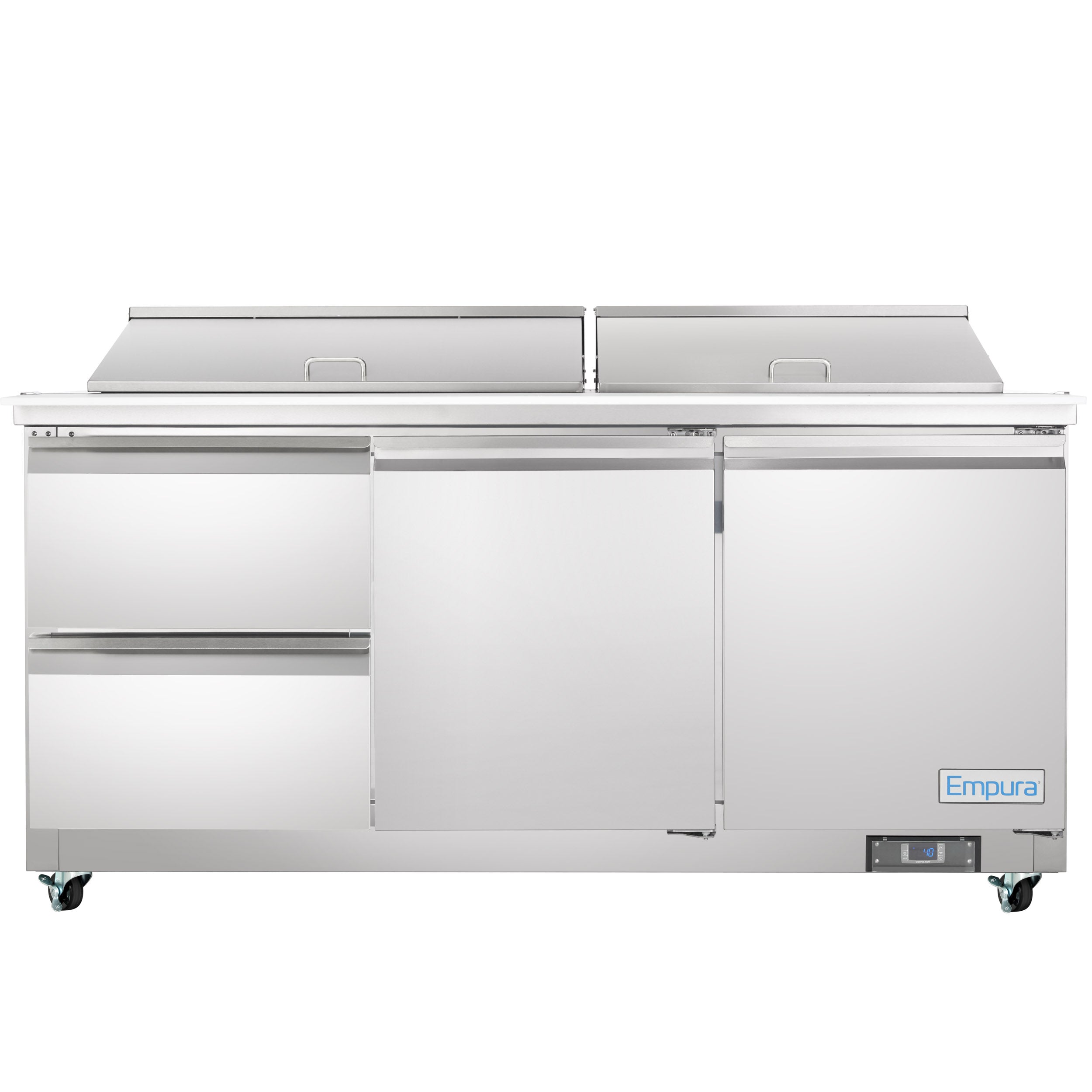 72" 2 Drawer Commercial Mega Top Refrigerated Sandwich and Salad Prep Table
