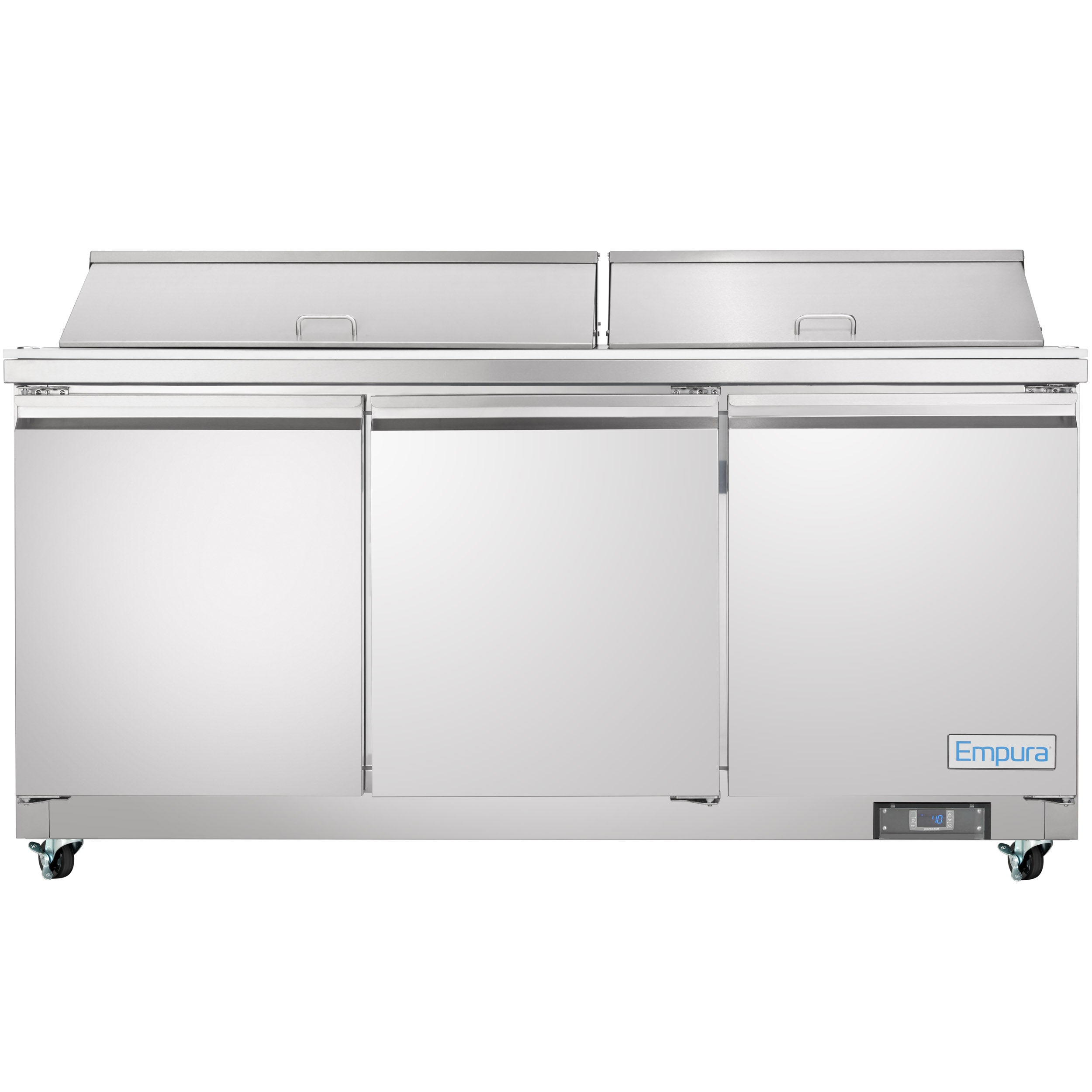 72" 3 Door Commercial Refrigerated Sandwich and Salad Prep Table